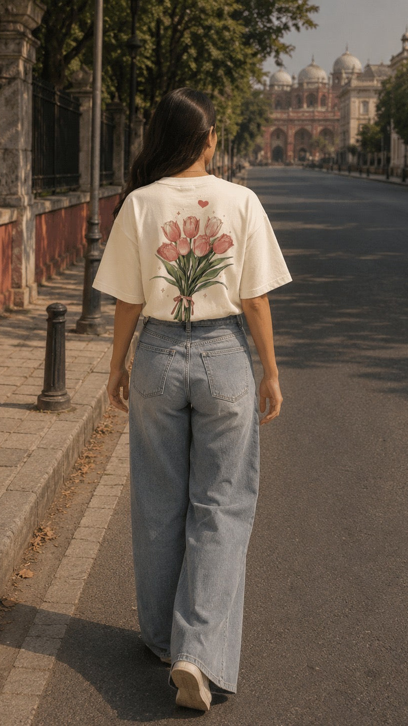 Cream Aesthetic Mode Tee 015