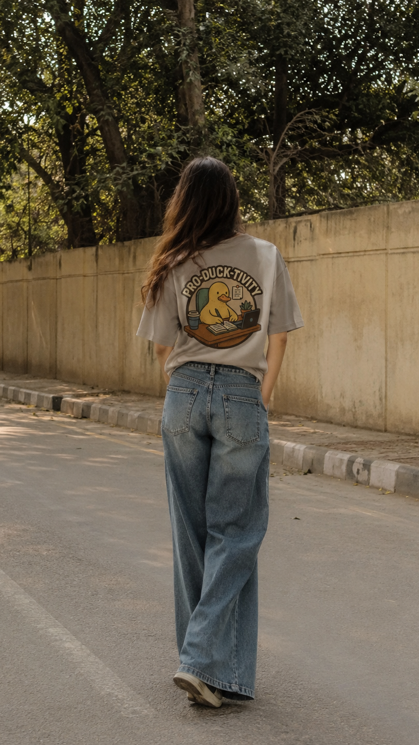 Light Grey Corporate Mode Tee 022