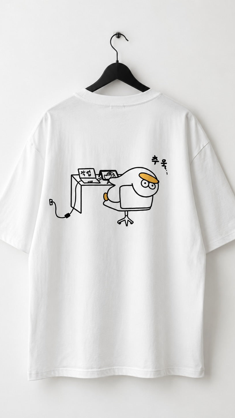 White Corporate Mode Tee 020