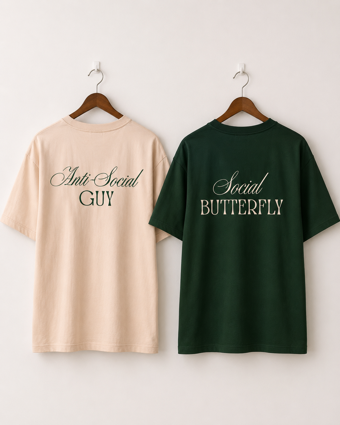 Cream And Green Cute Sync Set 221