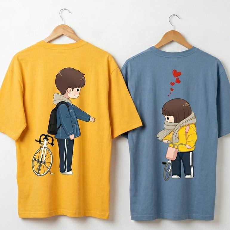Yellow & Blue Cute Sync Set 214
