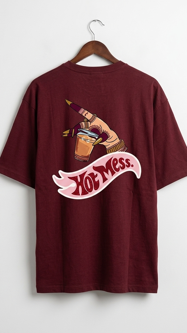 Maroon Savage Mode Tee 004