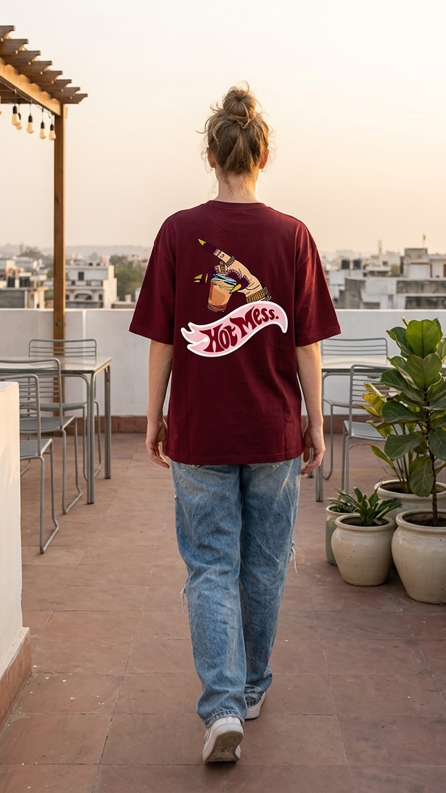 Maroon Savage Mode Tee 004