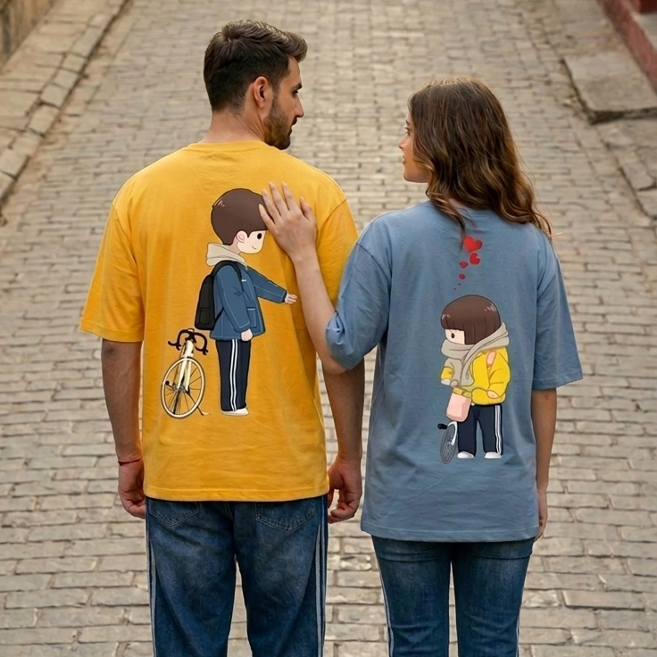 Yellow & Blue Cute Sync Set 214