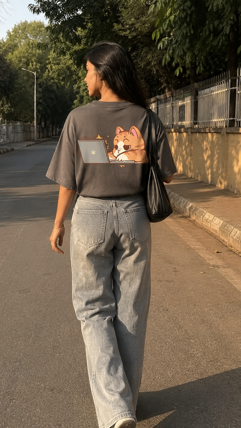 Grey Corporate Mode Tee 021